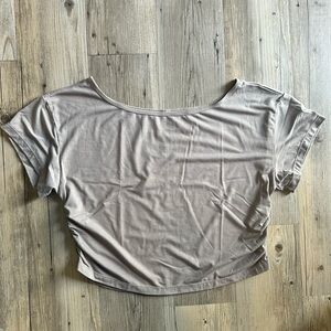 Vitality Versa Slouch Tee in Grey Slate